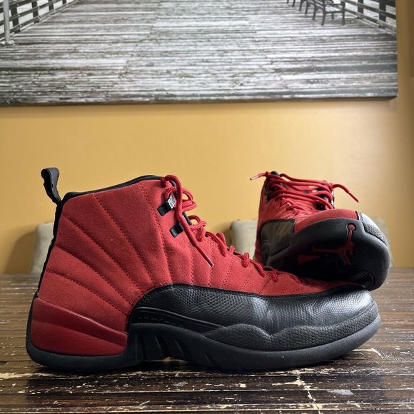 Nike Air Jordan 12 Retro "Reverse Flu Game" Red CT8013-602 Size 12 - Picture 1 of 7